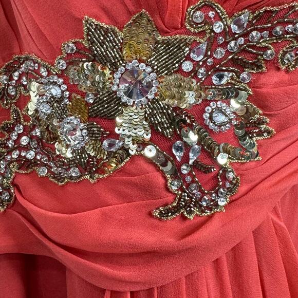 Marchesa Notte Luxury Silk Pageant Cocktail Evening Prom Dress Size 4 NWT $990 - Picture 7 of 12